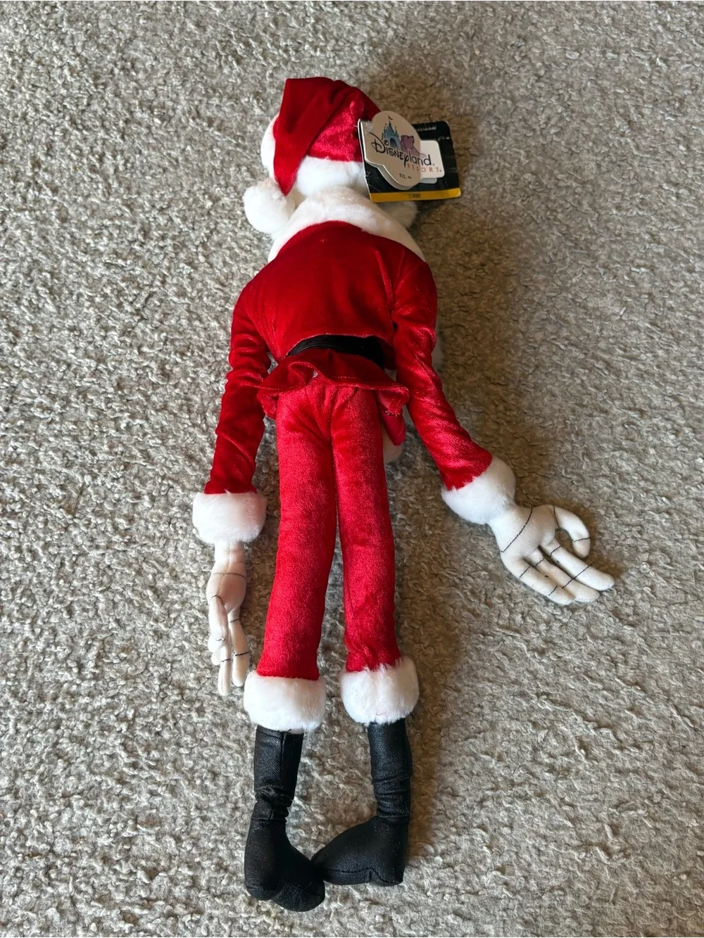 Disney Jack Skellington Santa Plush Posable Rare Nightmare Before Christmas